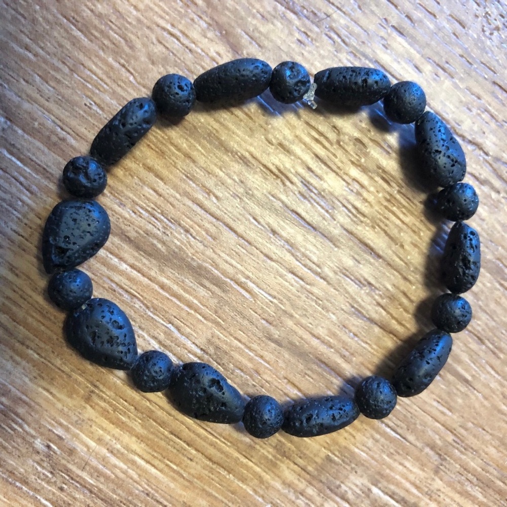 Lava Stone Crystal Bracelet